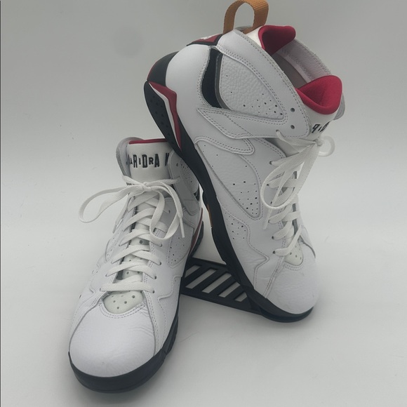 Air Jordan 7 Retro Cardinal Red White Black Men Size 11 CU9307-106 EUC main image 9